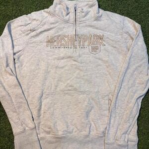 Hersheypark grey quarter zip sweatshirt Size XL #hersheypark #sweatshirt